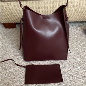 Some Society handbag in mahogany